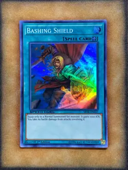 Yugioh Bashing Shield SBTK-EN037 Speed Duel Super Rare 1st Ed NM - Image 1