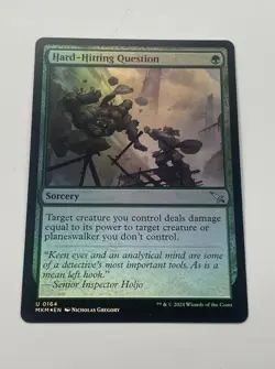 MTG Card Murders at Karlov Manor Hard-Hitting Question NM Magic Card SEE PICS - Image 1