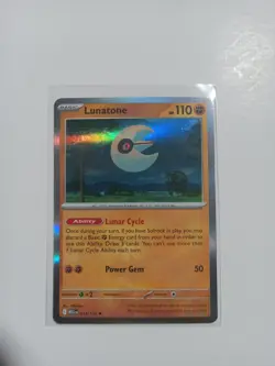 Lunatone 074/132 Mega Evolution Reverse Holo NM Pokemon Card - Image 1