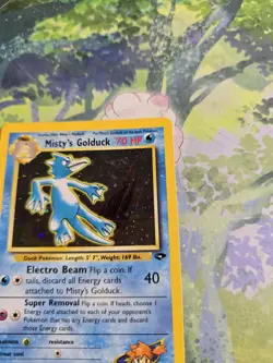 LP Misty's Golduck Holo 12/132 Gym Heroes Pokemon Card - Image 5