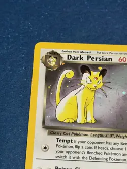 WOTC Dark Persian Black Star Promo 17 2000 Holo Rare Pokemon Card TCG SWIRL - Image 2