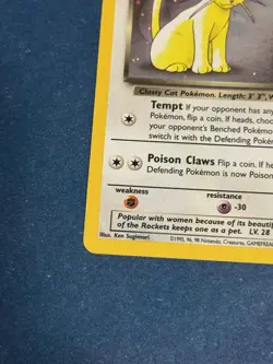 WOTC Dark Persian Black Star Promo 17 2000 Holo Rare Pokemon Card TCG SWIRL - Image 5