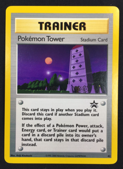 2000 Pokemon Black Star Promo Card #42 Trainer Pokemon Tower NM Unplayed - Image 2