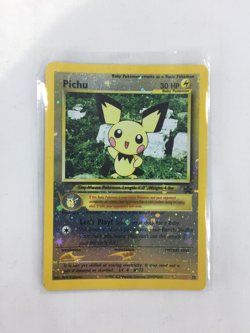 2001 Pokemon Black Star Promo Reverse Holo Card 35 Pichu NM Unplayed - Image 1