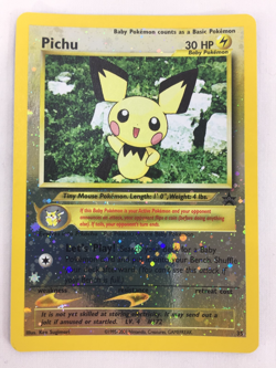 2001 Pokemon Black Star Promo Reverse Holo Card 35 Pichu NM Unplayed - Image 2
