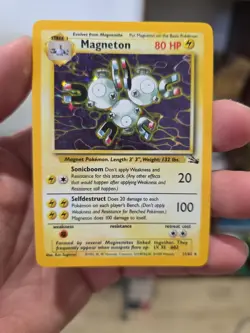 MAGNETON HOLO RARE FOSSIL SET CARD 11/62 LP-MP - Image 4