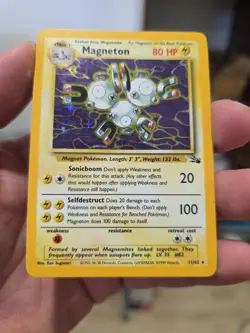 MAGNETON HOLO RARE FOSSIL SET CARD 11/62 LP-MP - Image 5