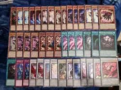 Yugioh 44 Card Rose Dragon Deck Core Bramble Rose Garden Rose Witch Red Rose - Image 1