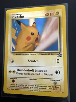 Pokemon Pikachu TCG Snap Promo 26/53 WOTC Black Star Promo Card - Image 3