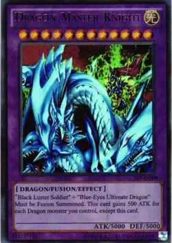 DRAGON MASTER KNIGHT HOLO YuGiOh YU GI OH Custom Anime Collectible Card - Image 1