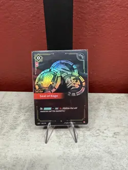 Riftbound TCG League Of Legends Origins Epic Seal of Rage 040/298 NM Card - Image 1