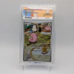 Chansey 187/167 Twilight Masquerade ACE 8 NM-MT Graded Pokemon Card TCG - Image 1
