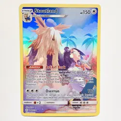 Stoutland & Cheren 248/236 Cosmic Eclipse Character Secret Rare Pokemon Card NM - Image 1