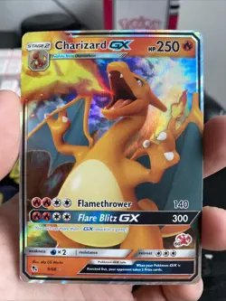 Charizard GX - 9/68 - Pokemon Hidden Fates Sun & Moon Ultra Rare Card NM - Image 1