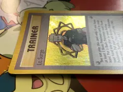 Pokemon TCG Lt. Surge Trainer 17/132 Gym Heroes Vintage Card From 2000 LP - Image 3