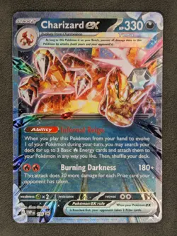 Charizard ex - 196 Pokemon TCG Promo SV: Scarlet & Violet Promo Cards Near Mint - Image 3