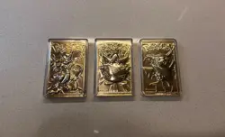 Pokemon 23k gold plate Trading card lot Pikachu, Mewtwo, Togepi - no pokeball - Image 3