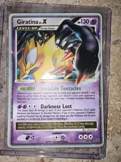 Pokemon TCG Platinum Giratina LV.X Ultra Rare Holo Card 124/127 (LP) - Image 1