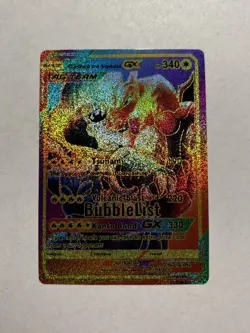 Rainbow Glitter Foil Fan Art Card Collection Charizard & Blastoise Tag Team GX - Image 1