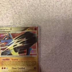 Lucario LV. X Holo Rare Mysterious Treasures D&P 2007 Pokemon Card 122/123 - Image 4