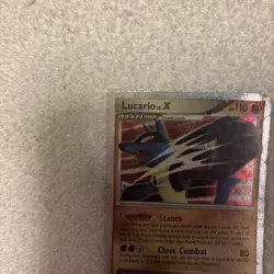 Lucario LV. X Holo Rare Mysterious Treasures D&P 2007 Pokemon Card 122/123 - Image 5