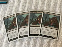 Magic the Gathering MTG Playset 4x Swarm of Rats 9th Edition Played - Image 1