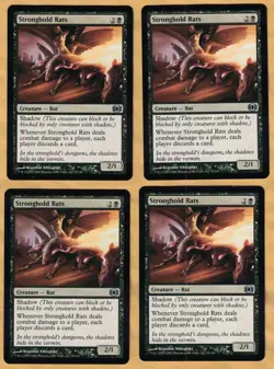 4x Stronghold Rats (Future Sight, Uncommon, English, 2007) MTG 4 - Image 1