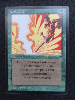 Avoid Fate MTG Legends 1994 | Vintage Green Instant | Lightly Played - Image 1