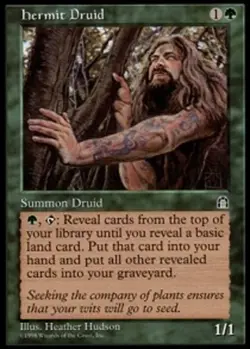 Lightly Played, English - 1 x MTG Hermit Druid Stronghold - Image 1