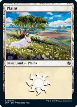 Hero Deal, English - 1 x MTG Plains (045) Jumpstart - Image 1
