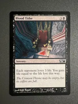 MTG 1x Blood Tithe x1 MP Magic 2011 - Image 1
