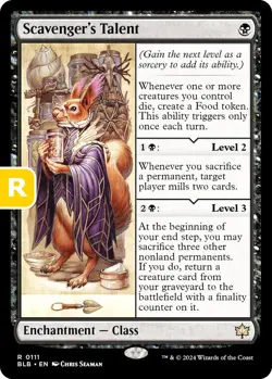 MTG Scavenger's Talent Bloomburrow Rare Enchantment Class NM - Image 1