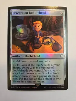 Perception Bobblehead (Fallout)NM foil MTG #139 - Image 1
