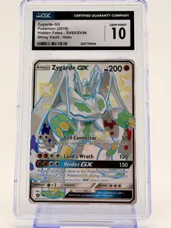 Zygarde GX SV65/SV94 Shiny Vault Full Art Hidden Fates Pokemon SM 2019 CGC 10 - Image 1