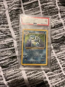1999 Pokemon Base Set Holo Blastoise 2/102 Holo Rare PSA7 NM - Image 2