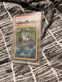 1999 Pokemon Base Set Holo Blastoise 2/102 Holo Rare PSA7 NM - Image 4