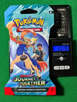HEAVYU 33.19 Grams! Pokemon Journey Together Factory Sealed Booster Pack!! - Image 1
