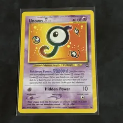 Pokemon Unown J Black Star Promo #38 VLP - Image 1