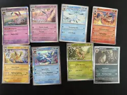 Eeveelutions Holo Complete Prismatic Evolutions Pokemon TCG Bundle (8) - Image 1