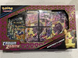 Pokemon TCG: Crown Zenith Premium Playmat Collection Morpeko V-Union Box NEW - Image 1