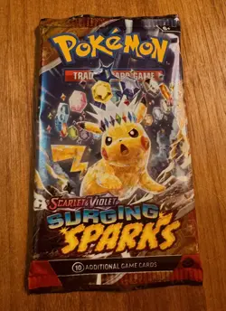 HEAVY Pokemon TCG Surging Sparks - Factory Sealed Booster Pack (22.40g!) - Image 2