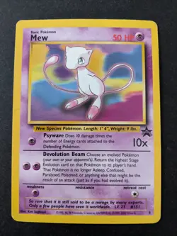 Pokemon 1999-2000 Mew 8 & Mewtwo 14 Black Star Promo WOTC Lightly Played ?? Ship - Image 2