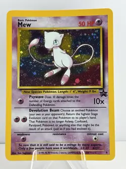 Mew 09/53 Wotc Black Star Promo Holo Rare Pokemon LP - Image 1