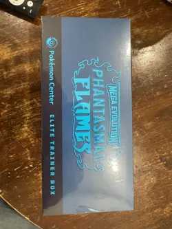 Phantasmal Flames Pokemon Center Exclusive Elite Trainer Box ETB Sealed In Hand - Image 2