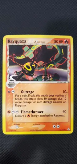 Pokemon TCG - Rayquaza (26/110) EX Holon Phantoms - Regular Rare - - Image 1