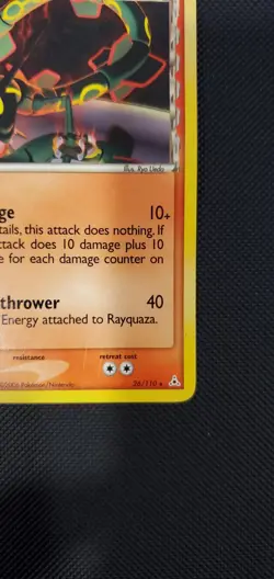 Pokemon TCG - Rayquaza (26/110) EX Holon Phantoms - Regular Rare - - Image 4