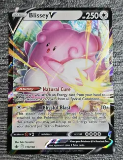 Blissey V - 119/198 - Pokemon TCG Chilling Reign - Ultra Rare - Near Mint - Image 1