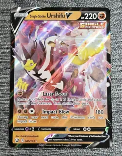 Pokemon Single Strike Urshifu V 085/163 - SWSH Battle Styles - Half Art - Image 1