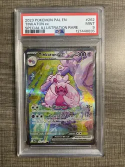 2023 POKEMON PAL EN PALDEA EVOLVED SIR #262 TINKATON EX PSA 9 - Image 1