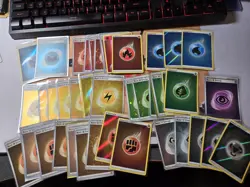 Lot of 40 Reverse Holo Energy Cards Pokemon Various Sets - Image 1